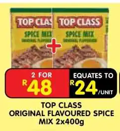 Shoprite TOP CLASS ORIGINAL FLAVOURED SPICE MIX 2x400g offer