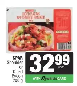 Spar SPAR Shoulder or Diced Bacon 200 g offer