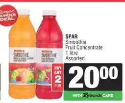 Spar SPAR Smoothie Fruit Concentrate offer