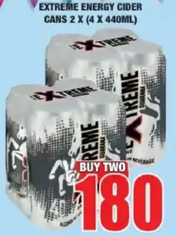 Boxer Liquors Extreme Energy Cider offer