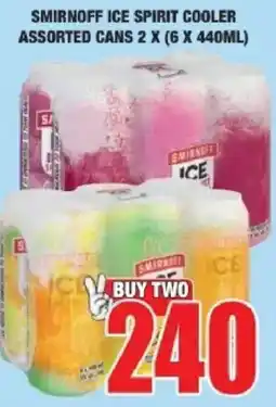 Boxer Liquors Smirnoff Ice Spirit Cooler Assorted offer