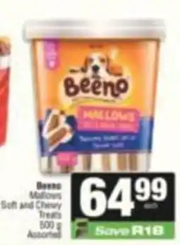 SuperSpar Beeno Mallows Soft and Chewy Treats Assorted offer