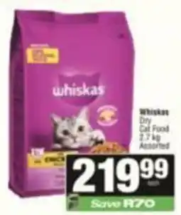SuperSpar Whiskas Dry Cat Food Assorted offer