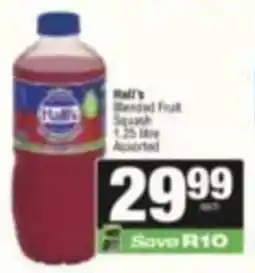 SuperSpar Hall's Blended Fruit Squash Assorted offer
