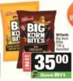 SuperSpar Willards Big Korn Bites Assorted offer