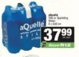 SuperSpar aQuellé Still or Sparkling Water offer