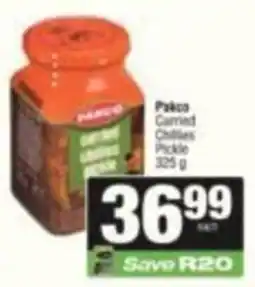 SuperSpar Pakco Carried Chillies Pickle offer
