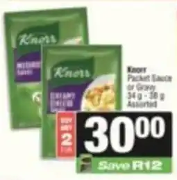 SuperSpar Knorr Packet Sauce or Gravy Assorted offer