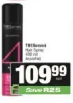 SuperSpar TRESemmé Hair Spray Assorted offer