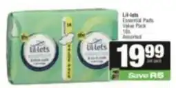 SuperSpar Lil-lets Essential Pads Assorted offer