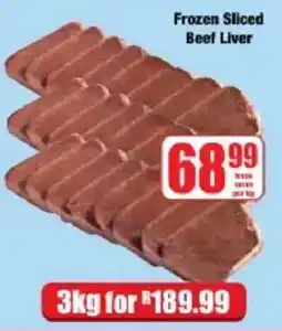 Boxer Frozen Sliced Beef Liver offer