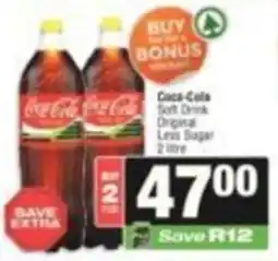 SuperSpar Coca-Cola Soft Drink Original Less Sugar offer