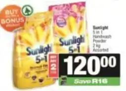 SuperSpar Sunlight 5 in 1 Handwash Powder Assorted offer