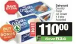 SuperSpar Dairy Maid Country Fresh Ice Cream Assorted offer