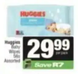 SuperSpar Huggies Baby Wipes Assorted offer