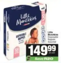 SuperSpar Little Munchkins Disposable Nappies Assorted offer