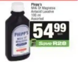 SuperSpar Phipp's Milk Of Magnesia Antacid Laxative Assorted offer