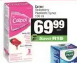 SuperSpar Calpol Strawberry Paediatric Syrup offer