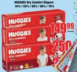 Boxer HUGGIES Dry Comfort Diapers offer