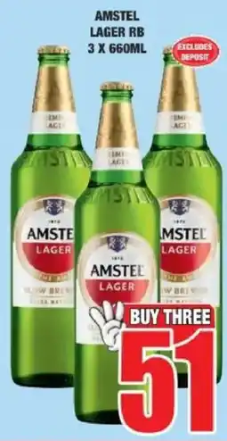 Boxer Liquors Amstel Lager RB offer