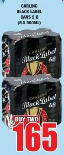 Boxer Liquors Carling Black Label offer