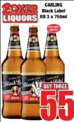 Boxer CARLING Black Label offer