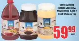 Boxer Taste & More Tomato Sauce / Mayonnaise / Fruit Chutney offer