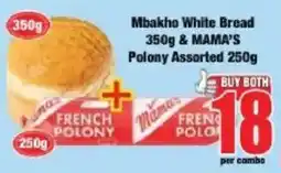 Boxer Mbakh0 White Bread & MAMA'S Polony Assorted offer
