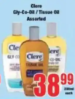 Boxer Cleere Gly-Co-Oil / Tissue Oil Assorted offer