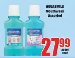 Boxer AQUASMILE Mouthwash Assorted offer