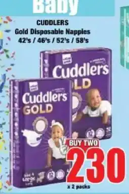 Boxer Cuddlers Gold Disposable Nappies offer