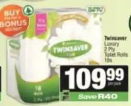SuperSpar Twinsaver Luxury 2 Ply Toilet Rolls offer