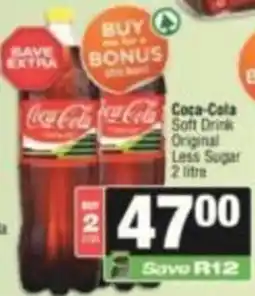 SuperSpar Coca-Cola Soft Drink Original Less Sugar offer