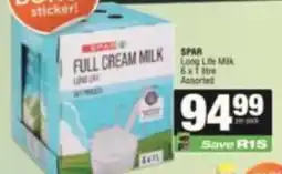 SuperSpar SPAR FULL CREAM MILK Long Life Assorted offer