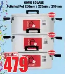 Boxer HOME SQUARE Polished Pot offer