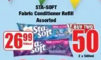 Boxer STA-SOFT Fabric Conditioner Refill Assorted offer
