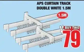 Boxer Build APS CURTAIN TRACK DOUBLE WHITE offer