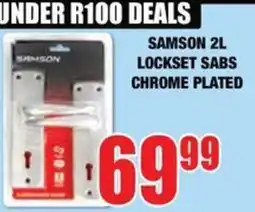 Boxer Build SAMSON 2L LOCKSET SABS CHROME PLATED offer