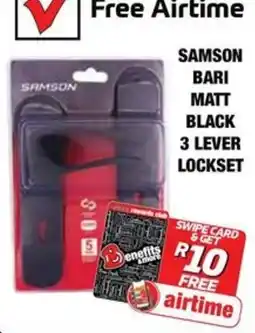 Boxer Build SAMSON BARI MATT BLACK 3 LEVER LOCKSET offer