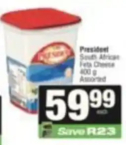 SuperSpar President South African Feta Cheese Assorted offer