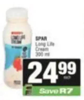 SuperSpar SPAR Long Life Cream offer
