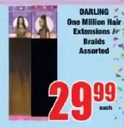 Boxer DARLING One Million Hair Extensions Braids Assorted offer