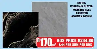 Boxer Build SAFIRA PORCELAIN GLAZED POLISHED TILES ASSORTED offer