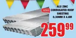 Boxer Build ALU ZINC CORRUGATED ROOF SHEETING offer