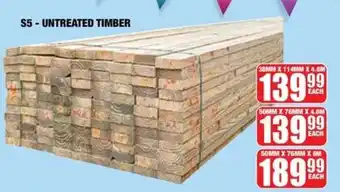 S5 - UNTREATED TIMBER