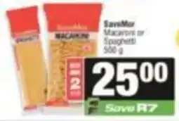 SuperSpar SaveMor Macaroni or Spaghetti offer