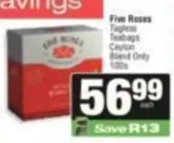 SuperSpar Five Roses Tagless Teabags offer