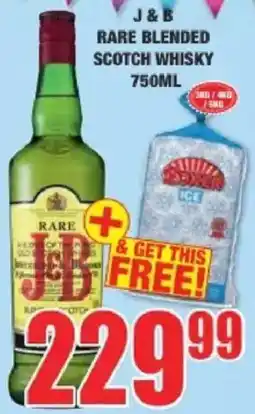 Boxer Liquors J & B Rare Blended Scotch Whisky offer