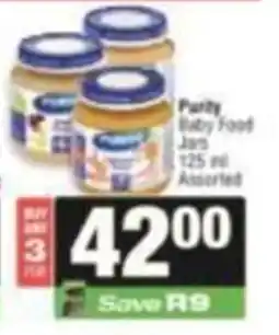 SuperSpar Purity Baby Food Jars Assorted offer
