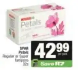 SuperSpar Petals Tampons offer